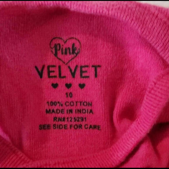 Pink Velvet Girls Mermaid Tank Clothes Line Fish Tail Wardrobe Size 10 - Picture 3 of 4